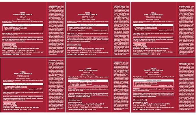 TIRTIR Mask Fit Red Cushion Foundation *Trial Kit* #Light | Japan's No.1 Choice for Glass skin, Long-Lasting, Lightweight, Buildable Coverage, Semi-Matte