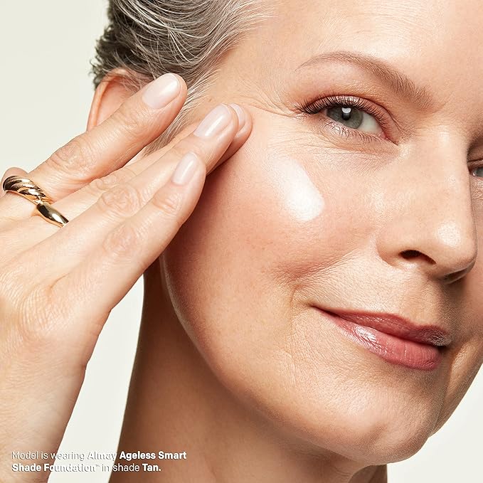 Almay Anti-Aging Foundation, Smart Shade Face Makeup with Hyaluronic Acid, Niacinamide, Vitamin C & E, Hypoallergenic-Fragrance Free, 500 Golden, 1 Fl Oz (Pack of 1)