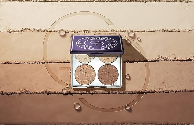 By Terry Hyaluronic Hydra-Powder Palette, 4-Shade, Vegan Contour Palette For Flawless & Matte Complexion, Medium to Warm