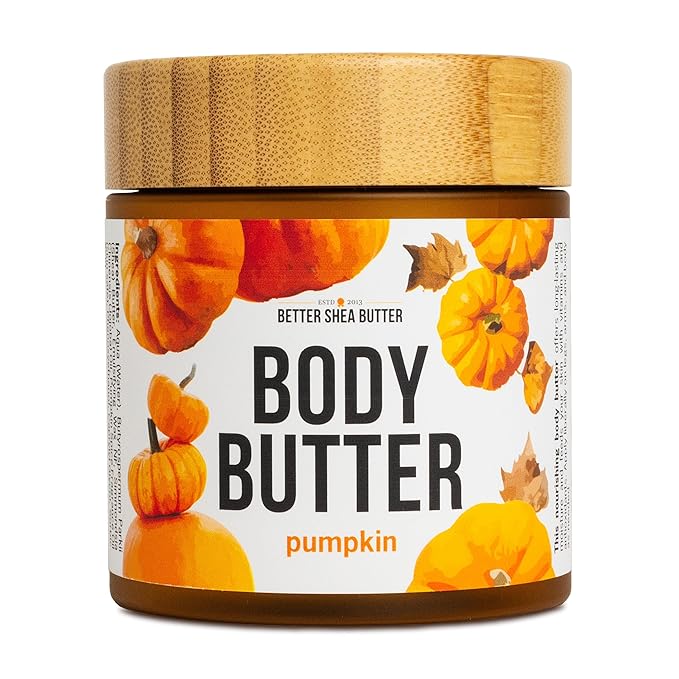 Pumpkin Body Butter with Organic Shea Butter | Pumpkin Spice Lotion for Women | Non Greasy Body Cream | Fall Body Care Favorite with Pumpkin Spice Scent