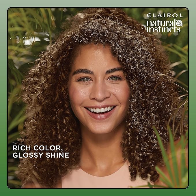 Clairol Natural Instincts Demi-Permanent Hair Dye, 5C Brass Free Medium Brown Hair Color, Pack of 1