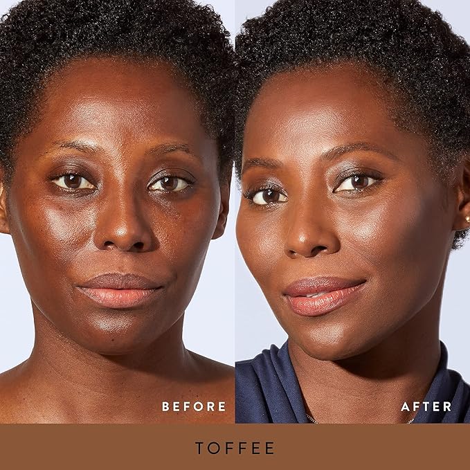 LAURA GELLER NEW YORK Baked Balance-n-Brighten Foundation with Kabuki Brush Makeup Set, Toffee