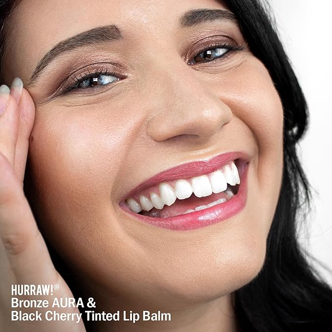 Hurraw! Black Cherry Tinted Lip Balm, 5 Pack: (Sheer Red Tint) Organic, Certified Vegan, Cruelty and Gluten Free. Non-GMO, 100% Natural Ingredients. Bee, Shea, Soy and Palm Free. Made in USA