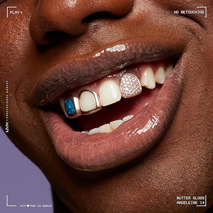 NYX PROFESSIONAL MAKEUP Butter Gloss, Non-Sticky Lip Gloss - Madeleine (Mid-Tone Nude)