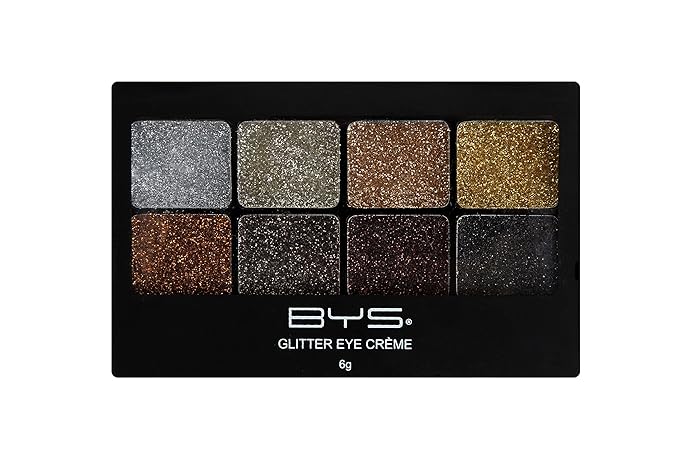 BYS Glitter Gel Makeup Palette 8 shades - Razzle Dazzle