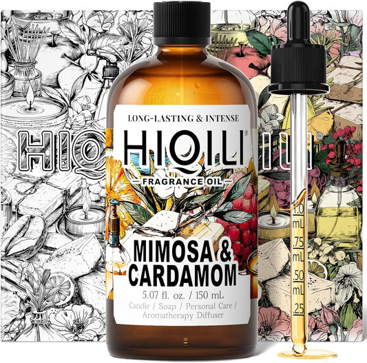 HIQILI Mimosa & Cardamom Fragrance Oil - 5.07 Fl Oz