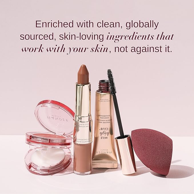 Wander Beauty Wanderlust Powder Foundation - Fair - Blurs and Evens Skin Tone - Perfects and Hydrates With Hyaluronic Acid, Aloe, Honeysuckle, & Vitamin E - Lightweight, Buildable Coverage - 0.31 oz