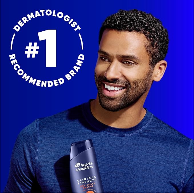 Head & Shoulders Clinical Dandruff Shampoo Twin Pack, Prescription Strength, Oil & Flake Control, Seborrheic Dermatitis Relief, Citrus, 13.5 Fl Oz Each (Set of 2)