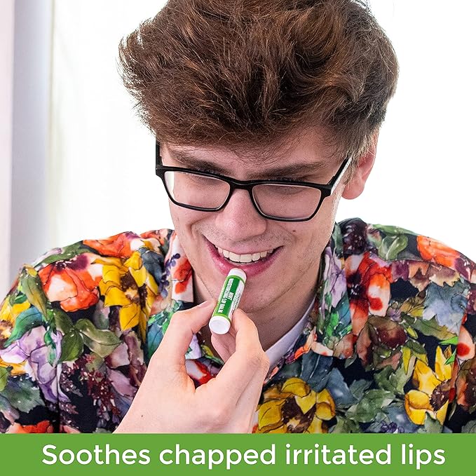 Handmade Moisturizing Mint Lip Balm - All Natural, All Day Hydration, Smooth & Soft Care for Women, Men and Kids - Original Beeswax, Shea Butter, Jojoba Oil, Vitamin E - Pack of 4